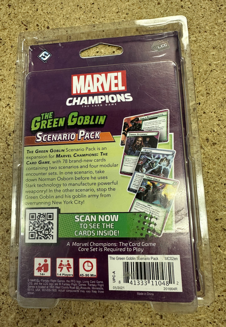 Marvel Champions Once &amp; Future Green Goblin Scenario Pack Sealed