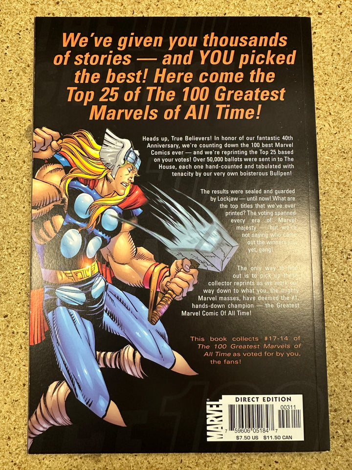 The 100 Greatest Marvels of All time 