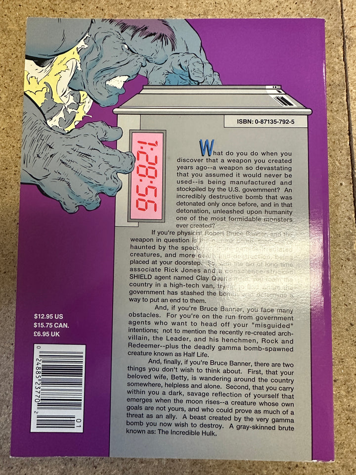 The Incredible Hulk: Ground Zero 1st Print 1991
