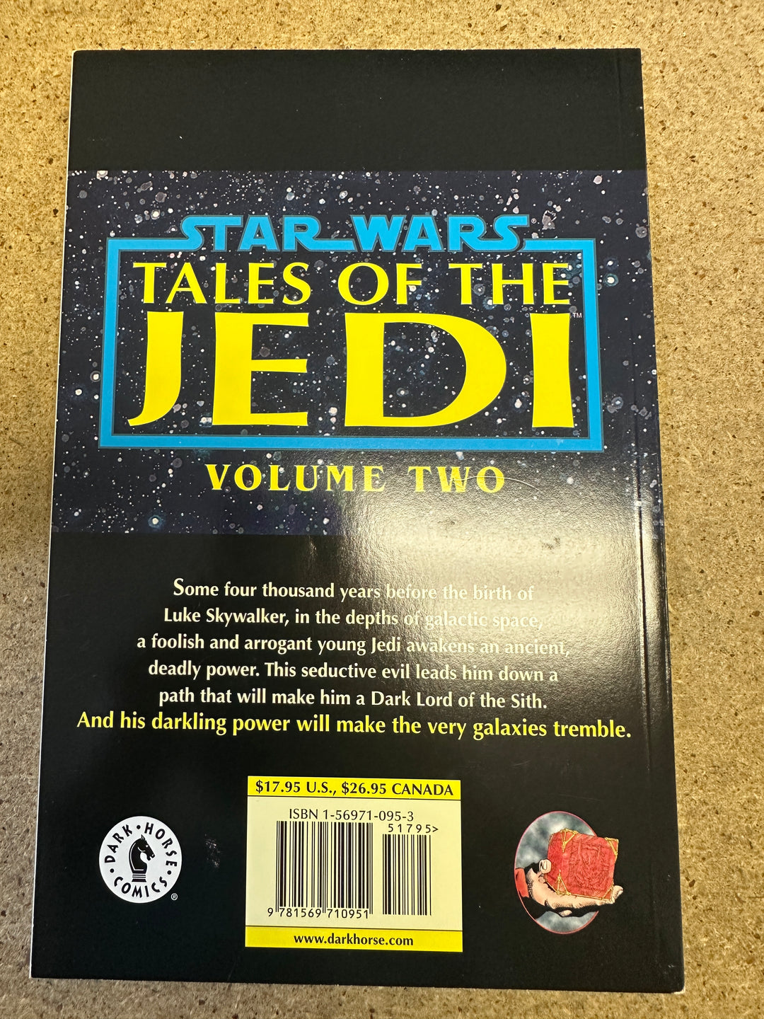 Star Wars Tales of the Jedi Dark Lords of the Sith 1996 Vintage TPB 1st Print