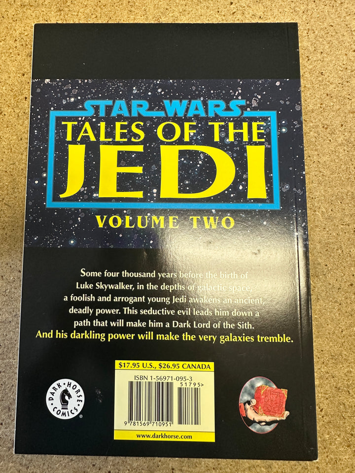 Star Wars Tales of the Jedi Dark Lords of the Sith 1996 Vintage TPB 1st Print