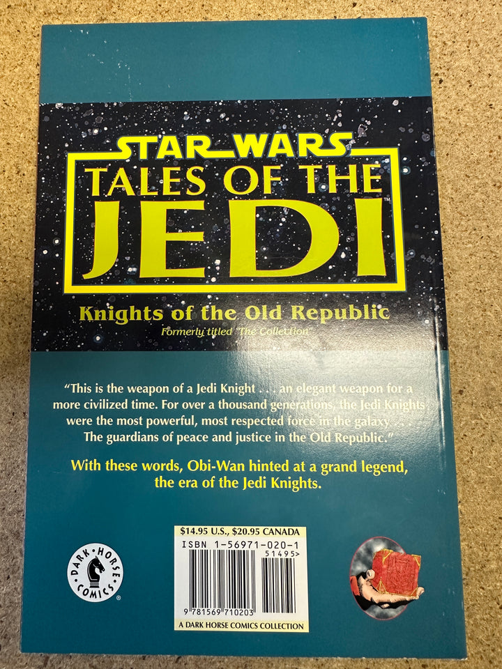 Star Wars Tales of the Jedi Knights of the Old Republic 1996 TPB 1st Print