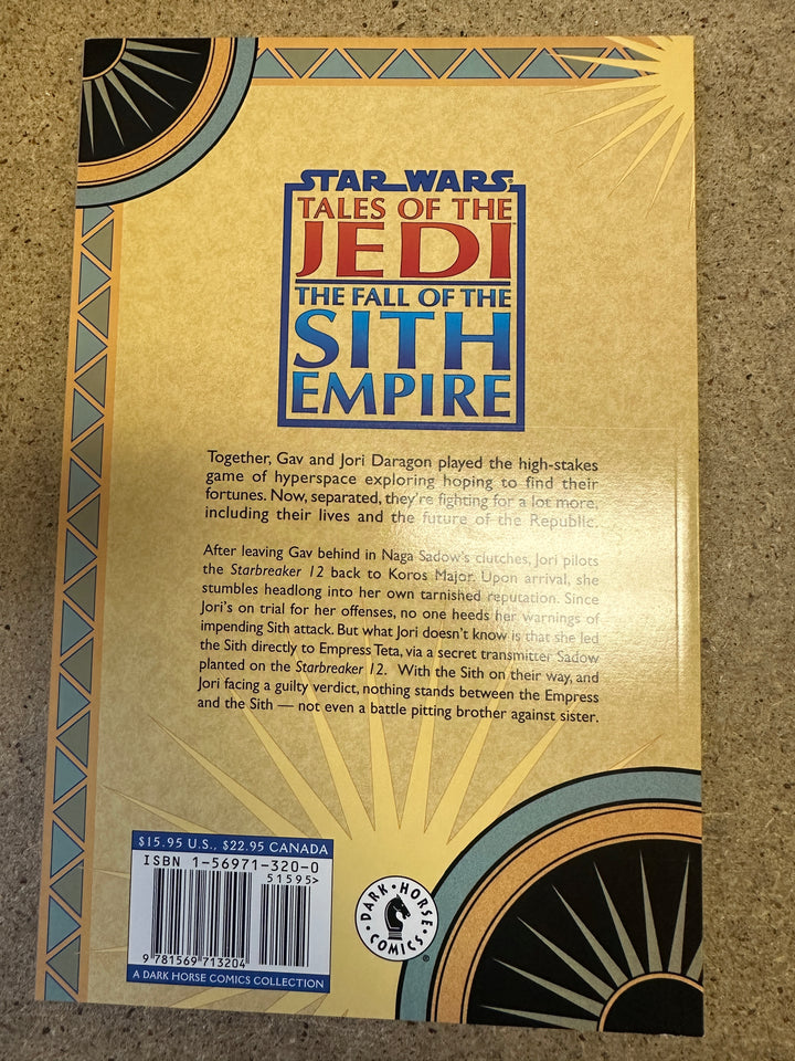 Star Wars Tales of the Jedi The Fall of the Sith Empire 1998 TPB 1st Print