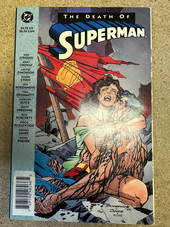 Superman: The Death of Superman 1993 1st Print Newsstand