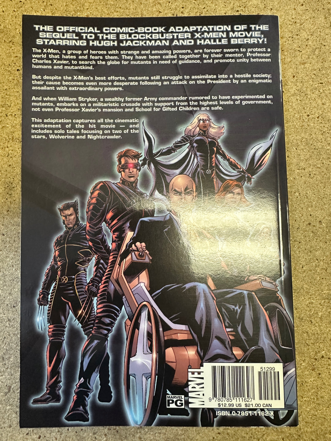 X-Men 2 The movie Official Comic Book Adaption