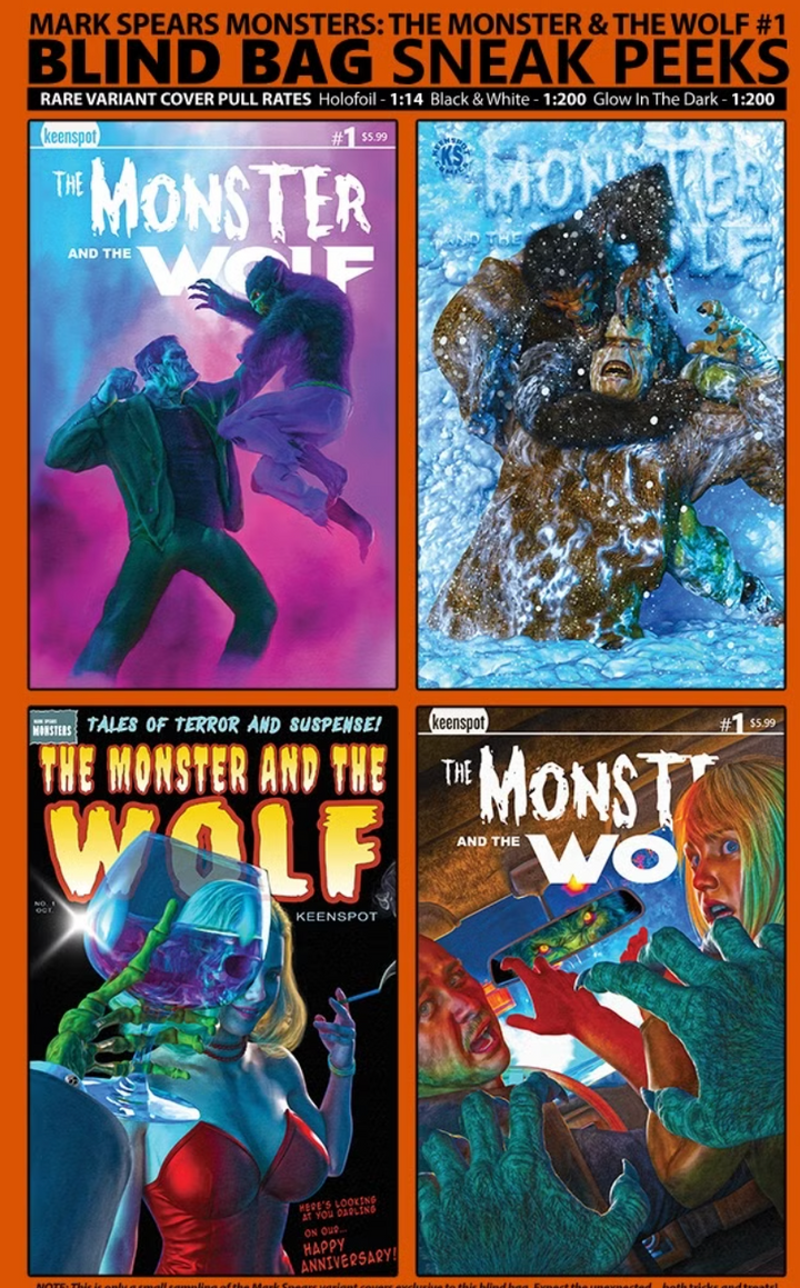 MARK SPEARS MONSTERS THE MONSTER & THE WOLF #1 CVR A MARK SPEARS BLIND BAG