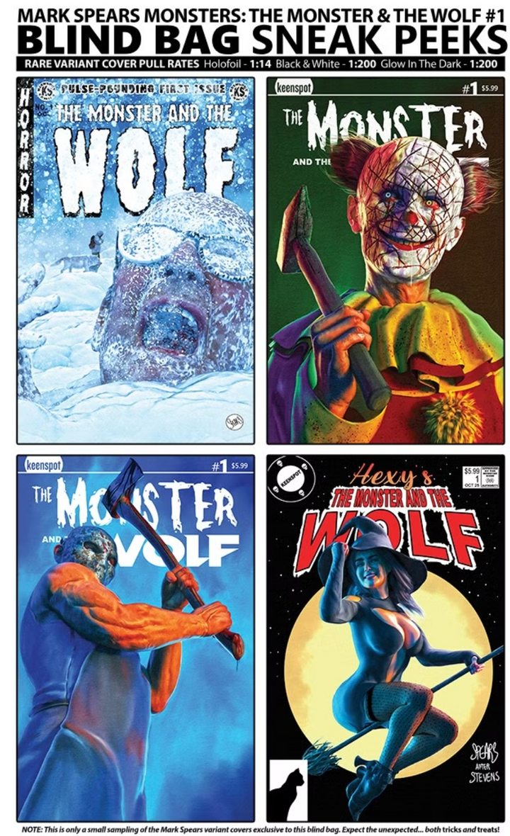 MARK SPEARS MONSTERS THE MONSTER & THE WOLF #1 CVR A MARK SPEARS BLIND BAG