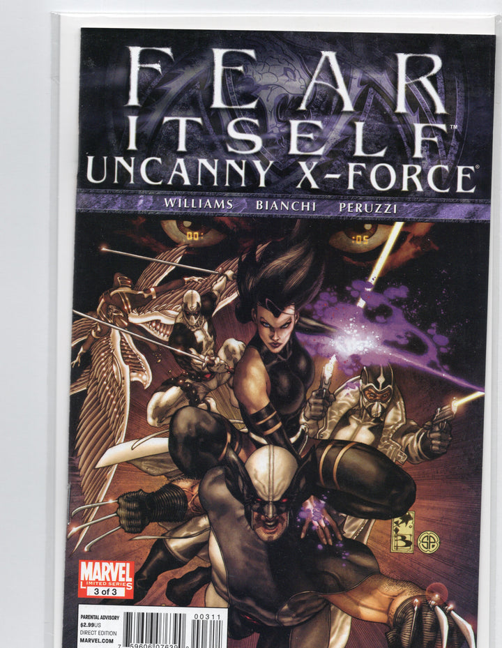 Fear Itself Uncanny X-Force #1-3 Complete Set