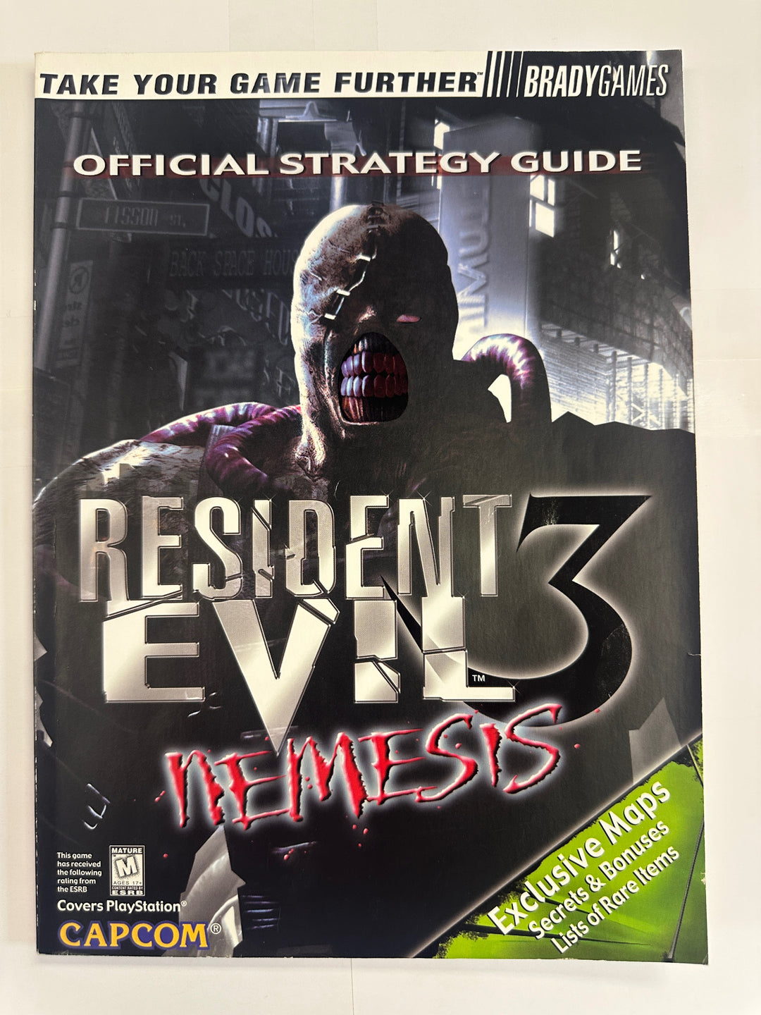 BradyGames Resident Evil 3 Nemesis Strategy Guide Exclusive Maps Bonus