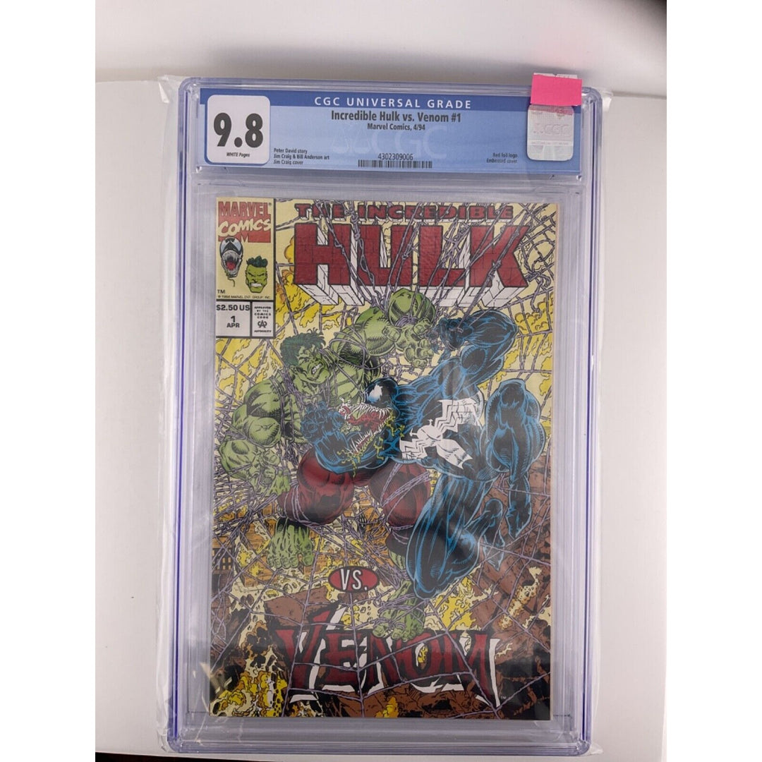 Incredible Hulk Vs. Venom #1, 1994 Red Foil Embossed Cover