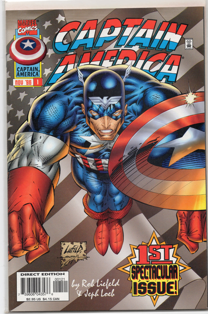 Captain America: Vol 2, #1 - 13 Complete Set, Liefeld & Loeb + #5 Variant