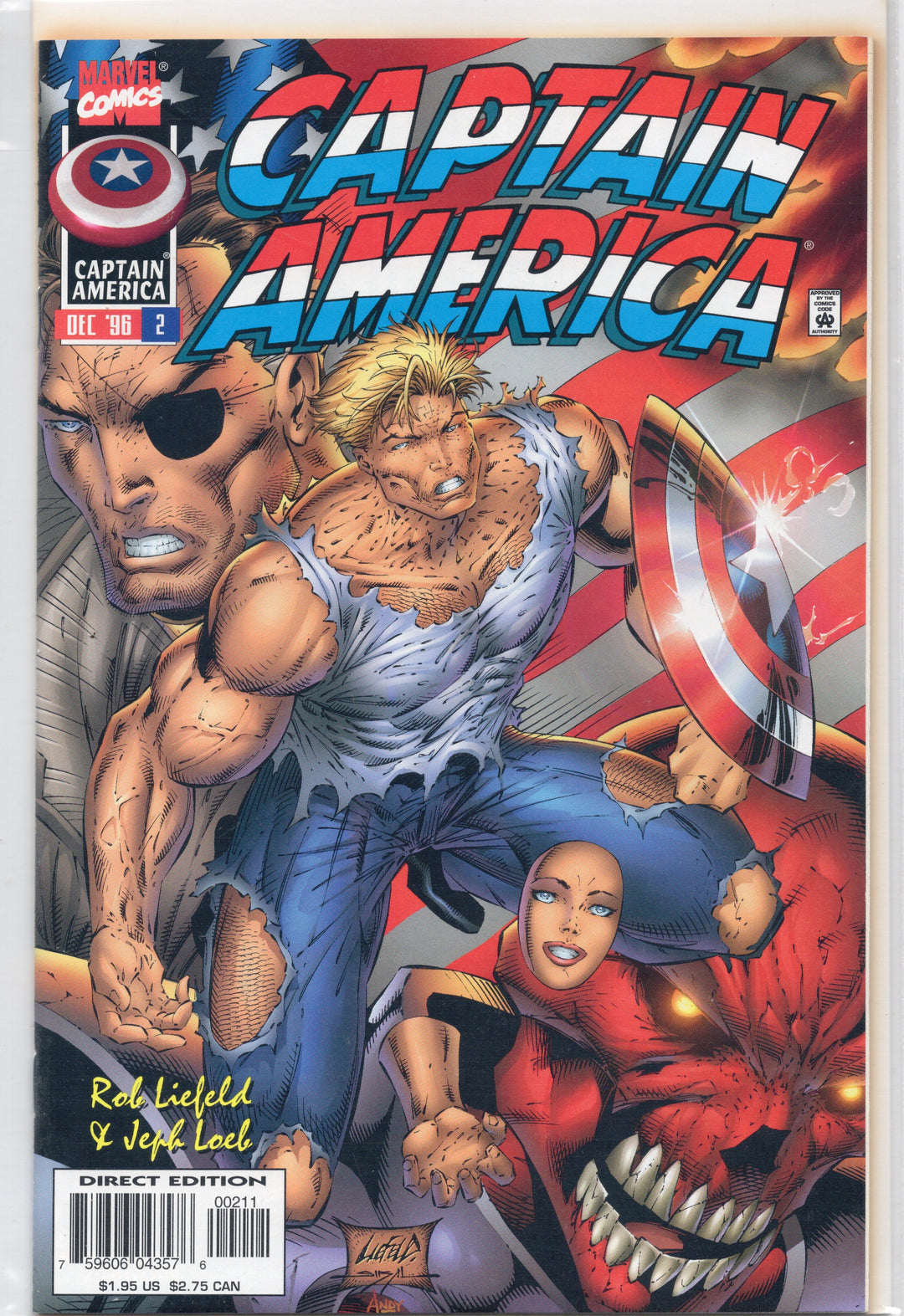 Captain America: Vol 2, #1 - 13 Complete Set, Liefeld & Loeb + #5 Variant