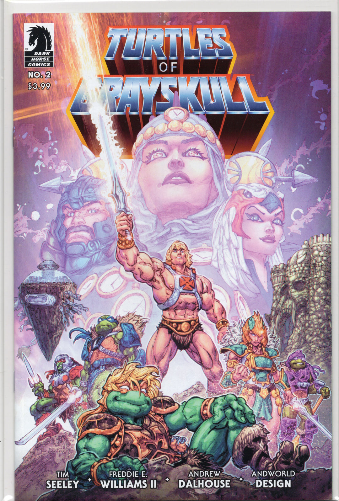 Masters of the Universe TMNT Turtles of Grayskull #1-4 Complete NM