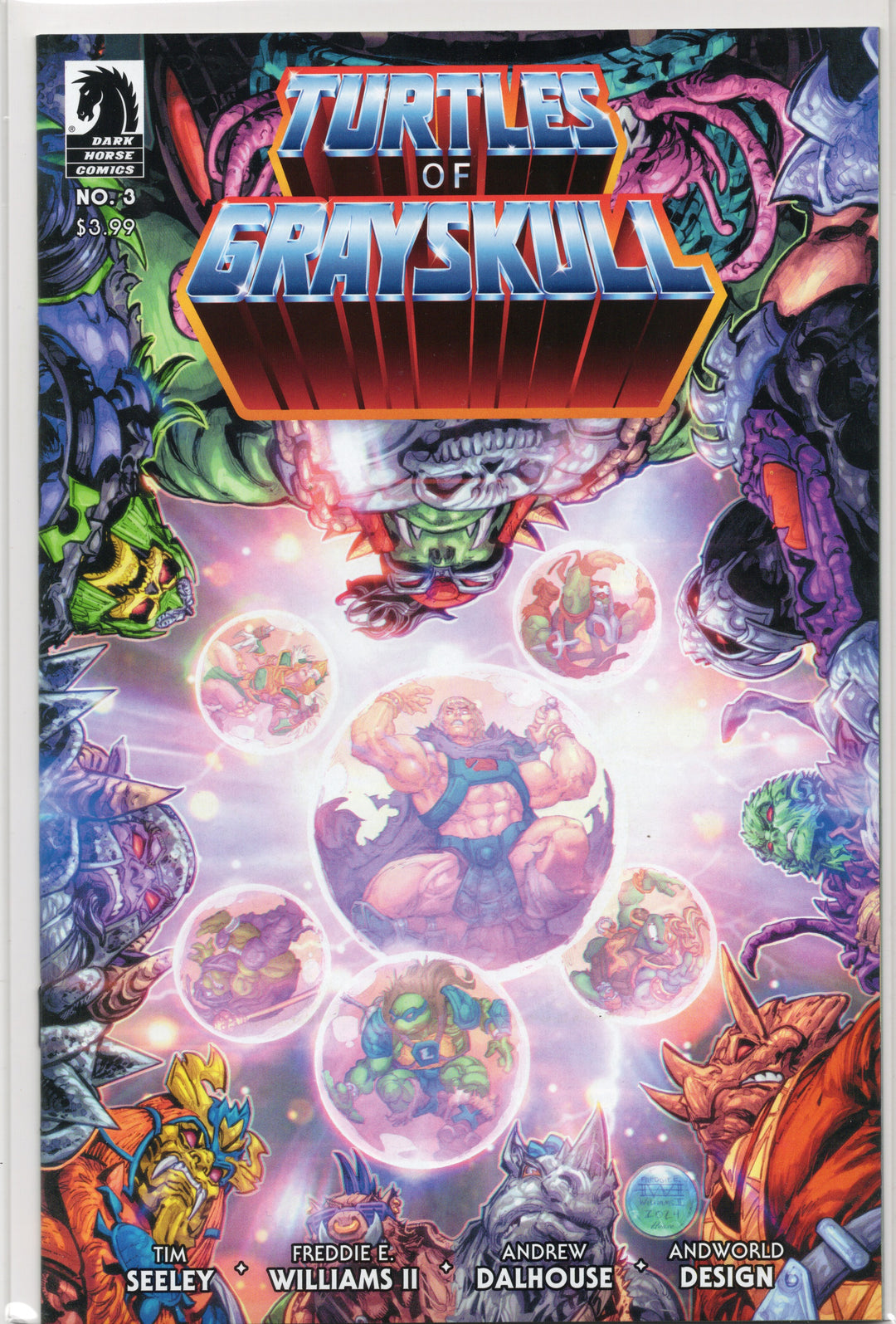 Masters of the Universe TMNT Turtles of Grayskull #1-4 Complete NM