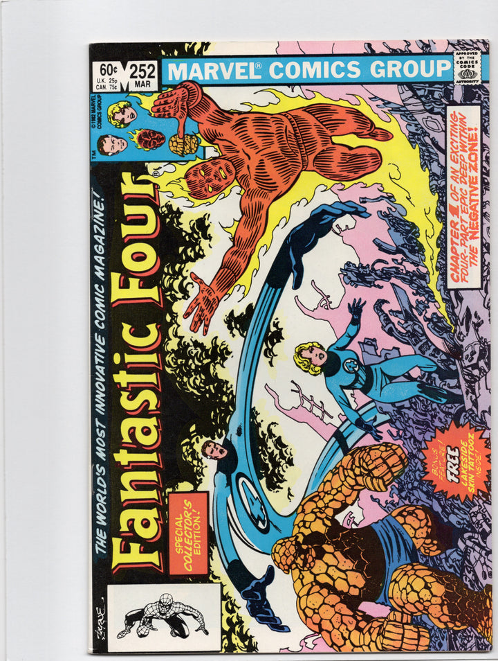 Fantastic Four #252 w/ tatoos