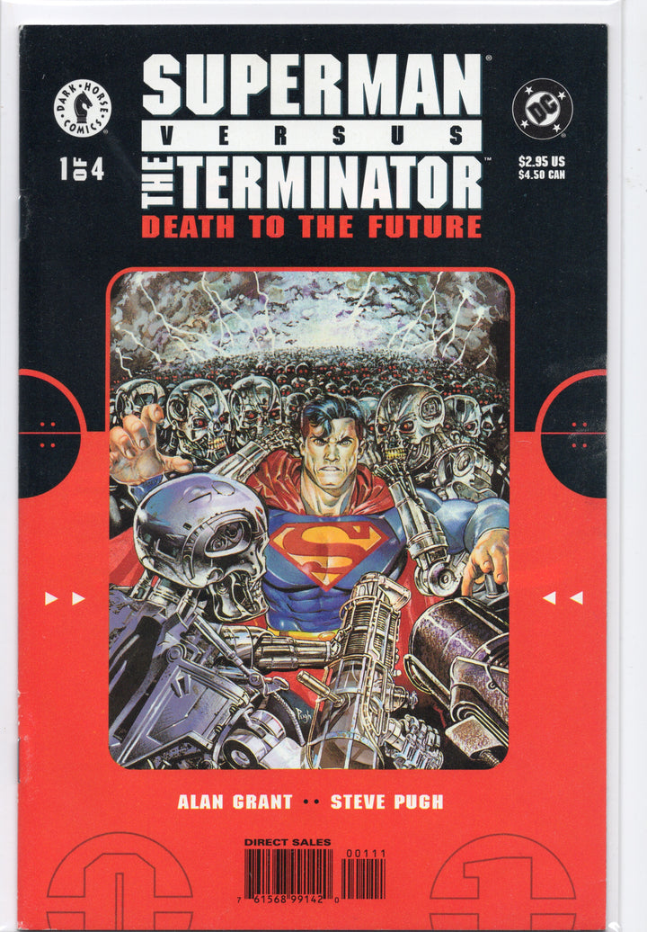 Superman vs The Derminator Death to the future #1-4 Complete Set