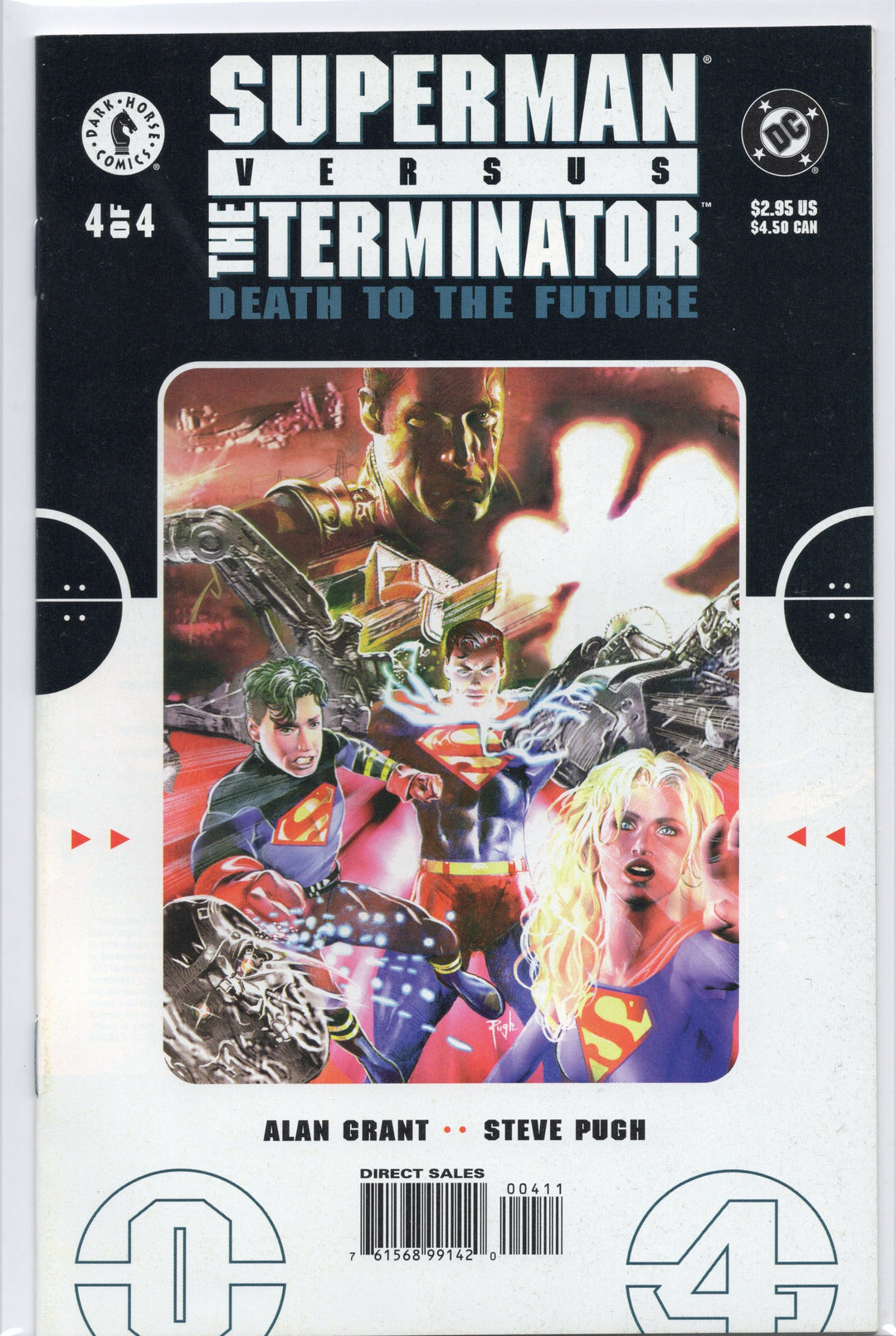 Superman vs The Derminator Death to the future #1-4 Complete Set