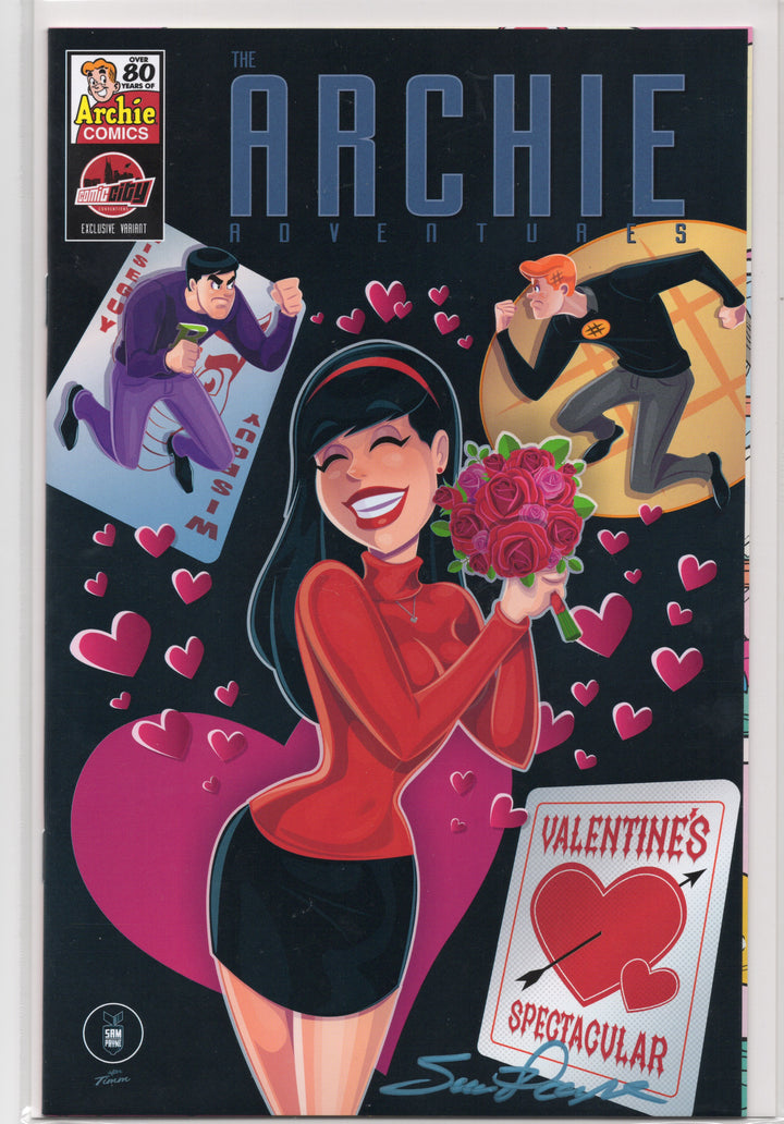 Archie Adventures #1 Signed by Sam Payne w/o COA Comic City Exclusive