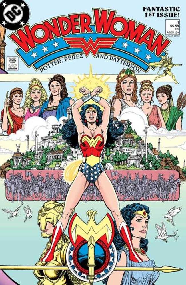 Wonder Woman (1987) #1 Facsimile Edition (2023 Edition) Cover C George Perez Foil Variant