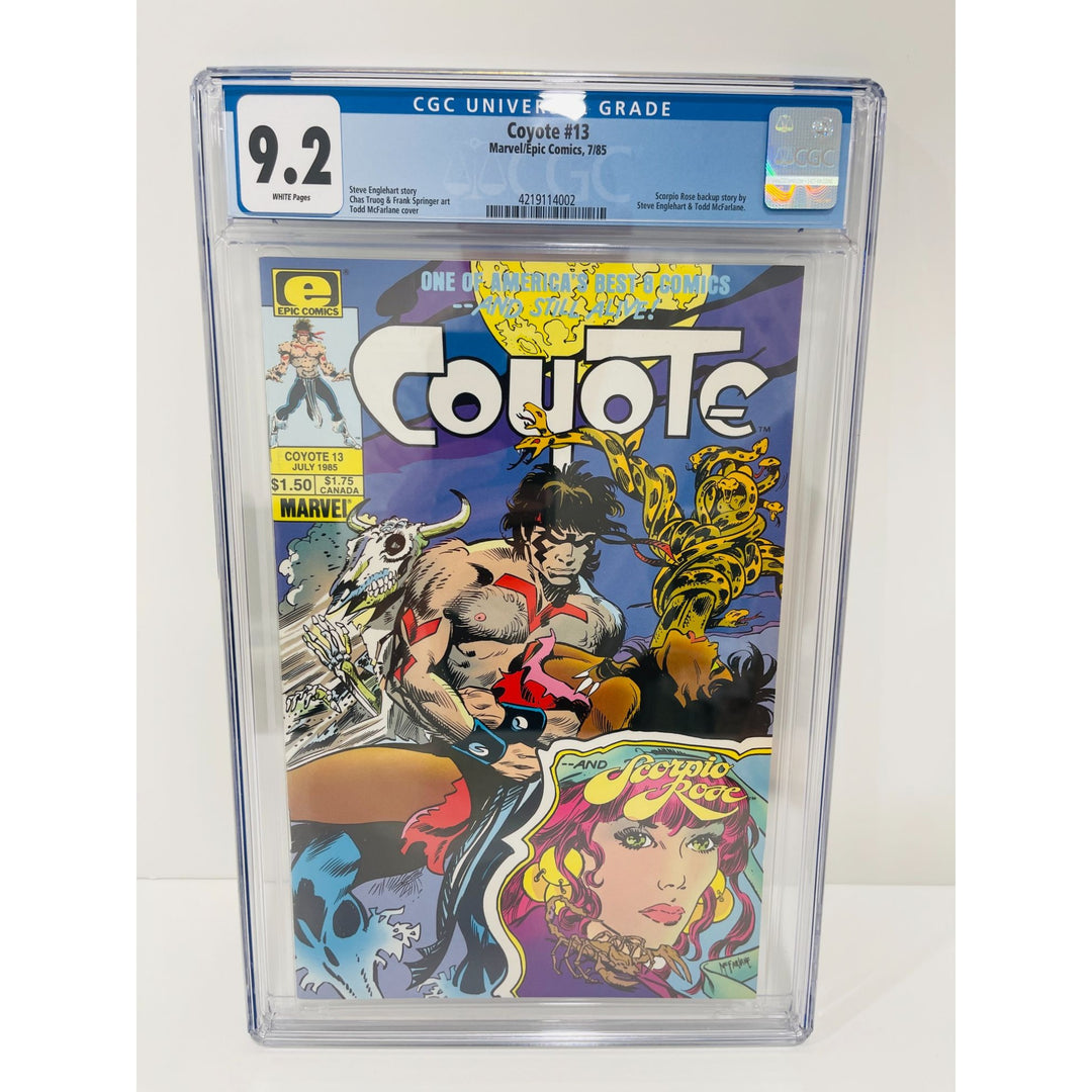 Coyote #13 CGC 9.2 Todd McFarlane's First Published Marvel Cover 1985