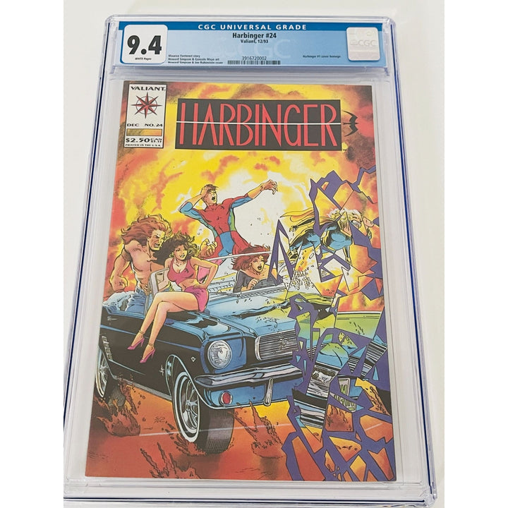 Harbinger #24 GCG 9.4 - Harbinger #1 Homage Cover