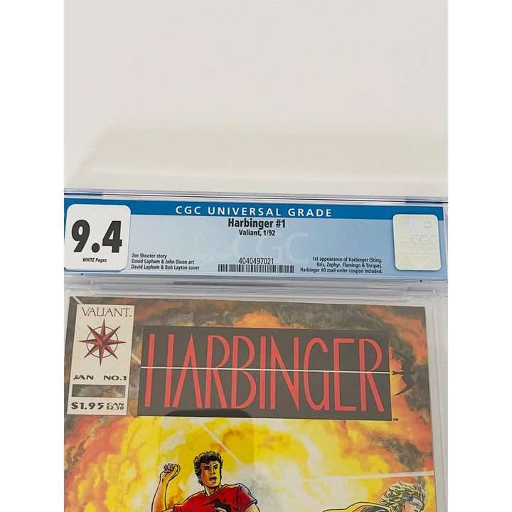 Harbinger #1 - CGC 9.4 - Valiant (1992)  Low Print Run for a 90's Era Book